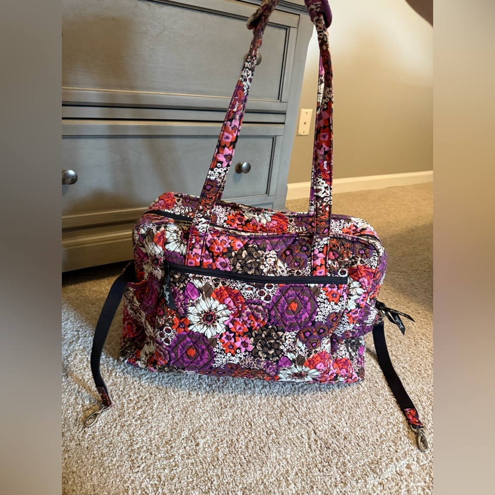 Vera Bradley Large Stroll Around Baby Bag - Rosewood